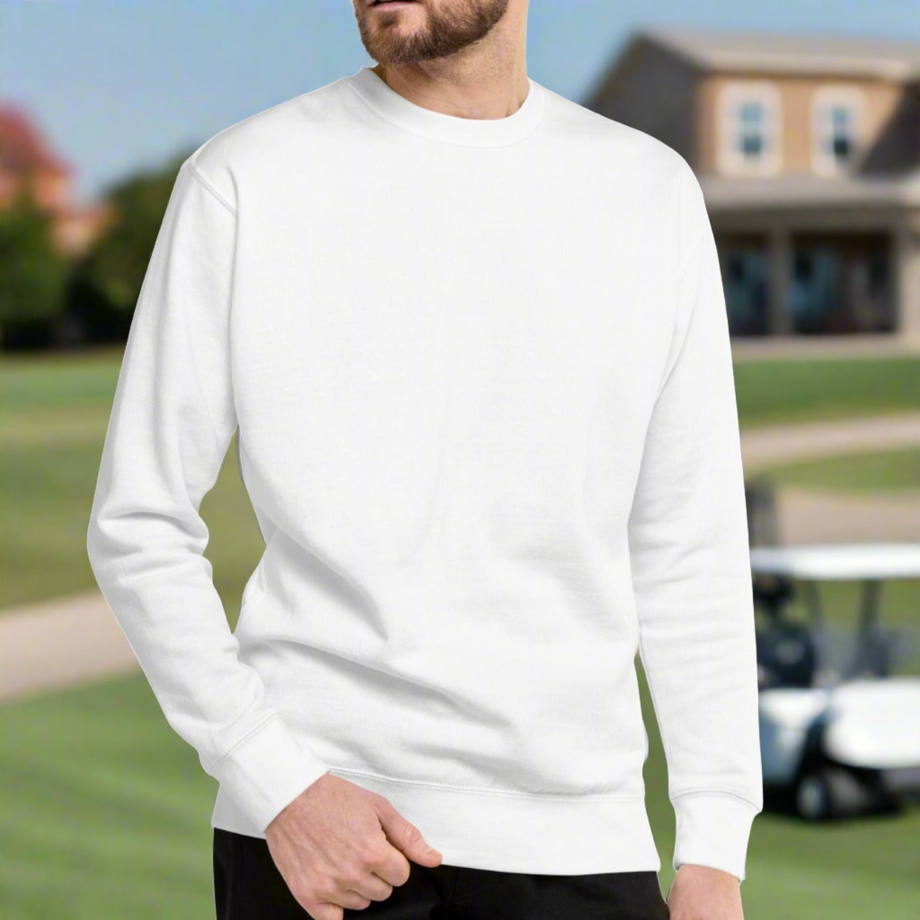 Born to Golf Forced to Work - Unisex Premium Sweatshirt