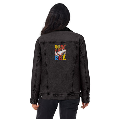 In My Baseball Mom Era - Unisex Denim Sherpa Jean Jacket