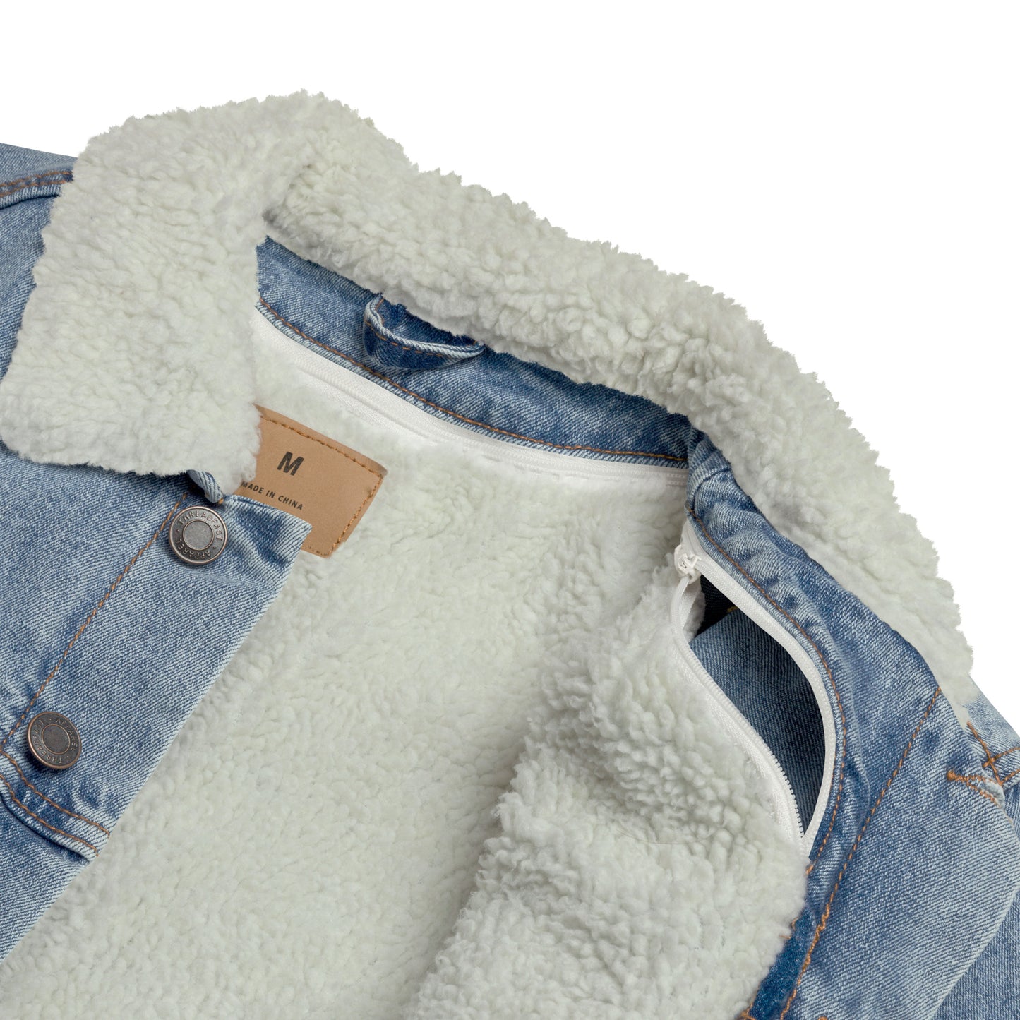 Proud Supporter of Messy Hair & Sweatpants - Unisex Denim Sherpa Jean Jacket