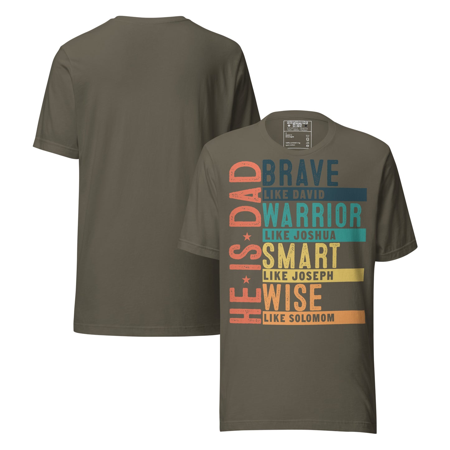He Is Dad | Everyday Essential Unisex Soft Jersey Tee – Lightweight Comfort for Father