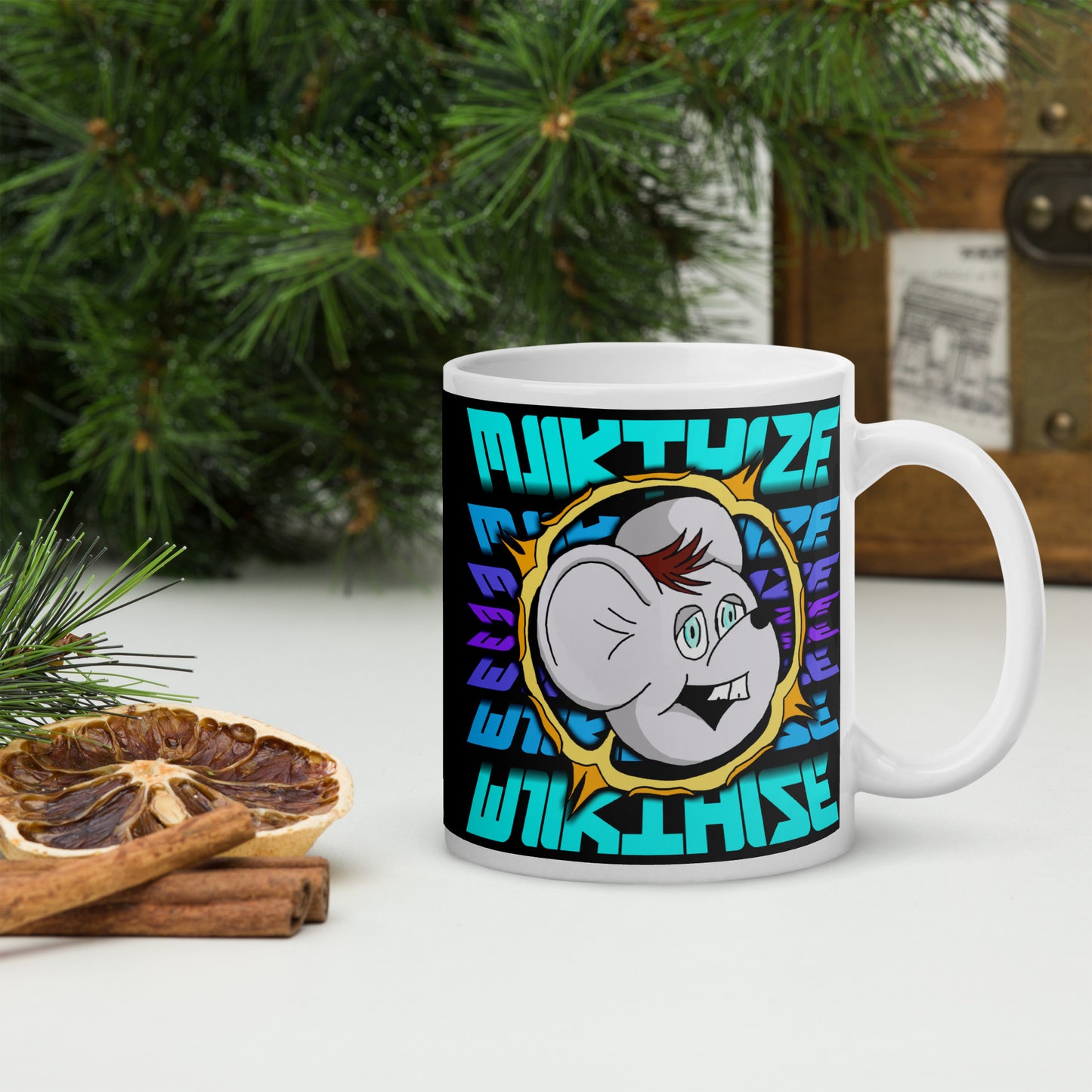 Streamer MjikThize White Glossy Ceramic Mug (11/15/20 oz)