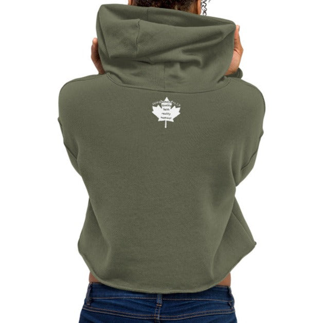 Beam Me Up Paddy! Women's Crop Hoodie - Fun St. Patrick's Day