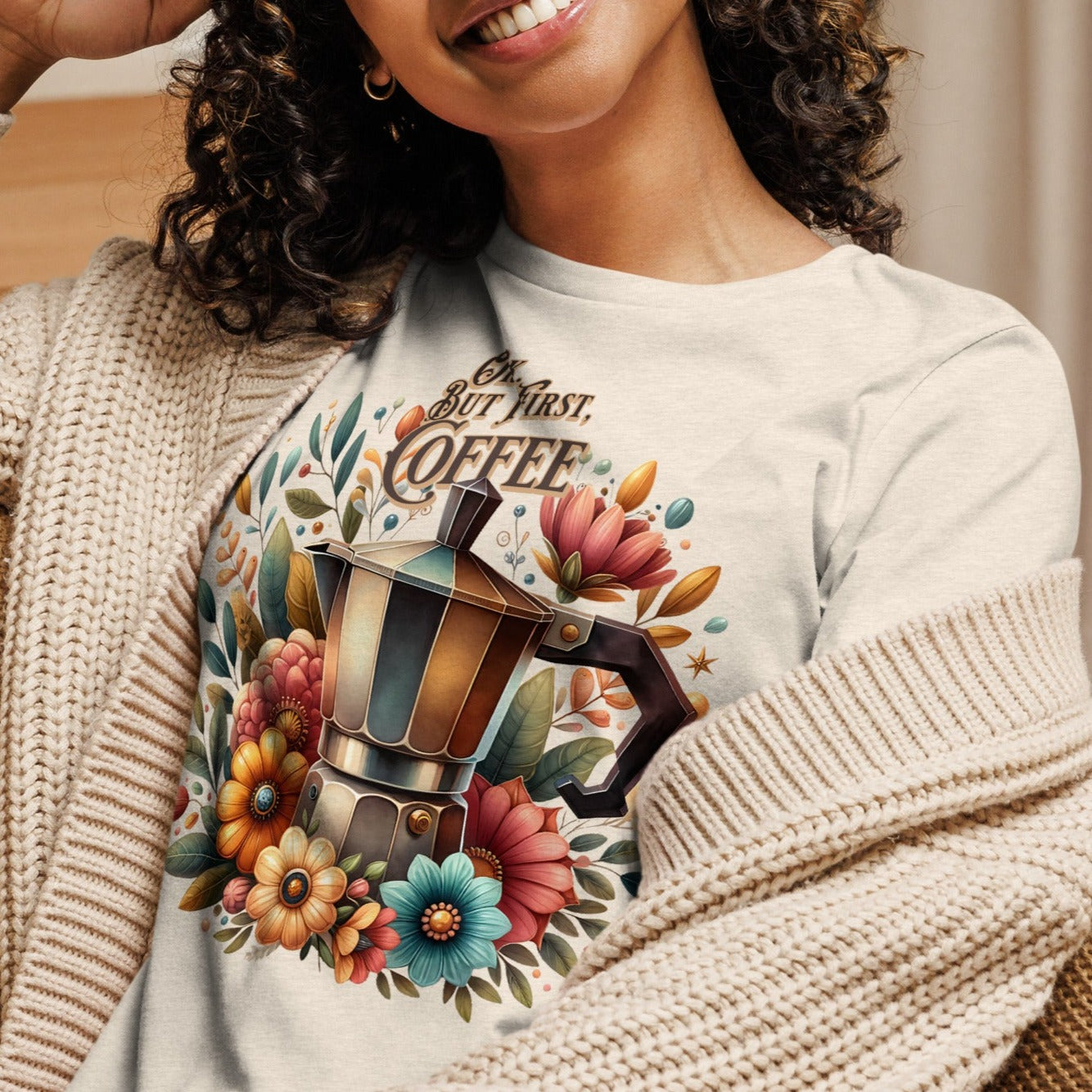 Ok. But First, Coffee - Women's Relaxed T-Shirt