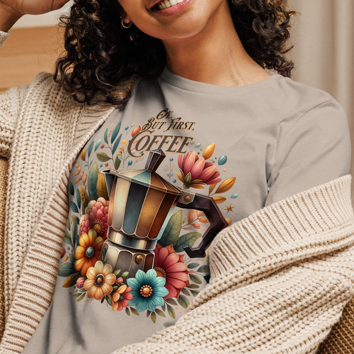 Ok. But First, Coffee - Women's Relaxed T-Shirt