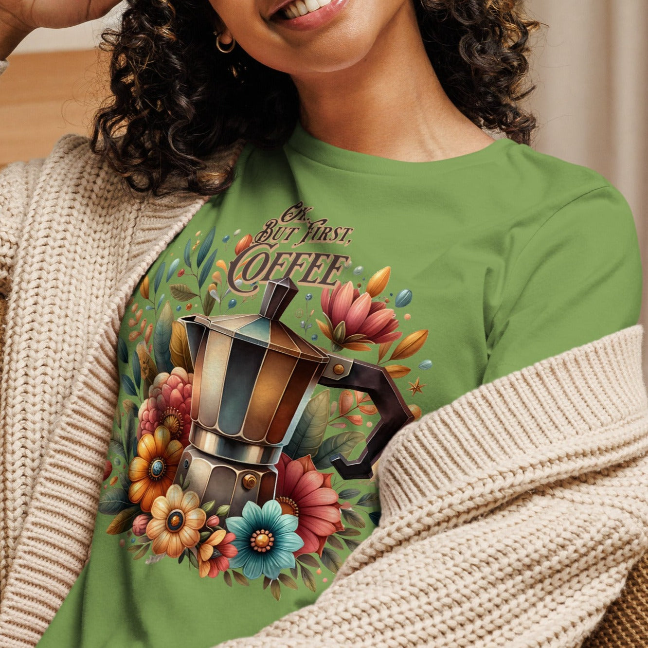 Ok. But First, Coffee - Women's Relaxed T-Shirt