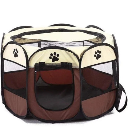 Portable Foldable Pet Playpen - Dog & Cat Travel Corral - Small & Large Available