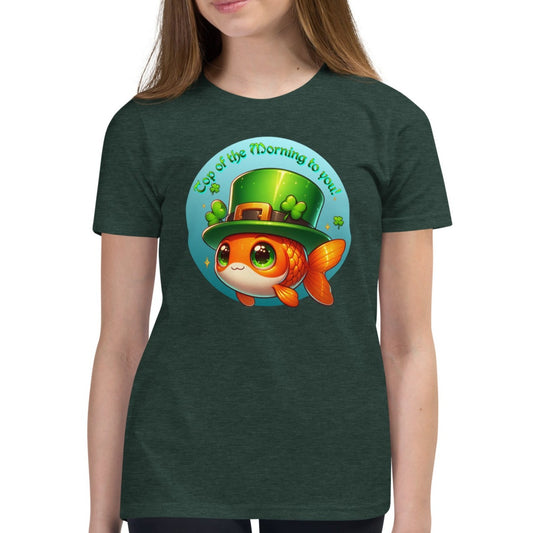 Irish Goldfish - Youth Short Sleeve T-Shirt - St. Patrick's Day Fun