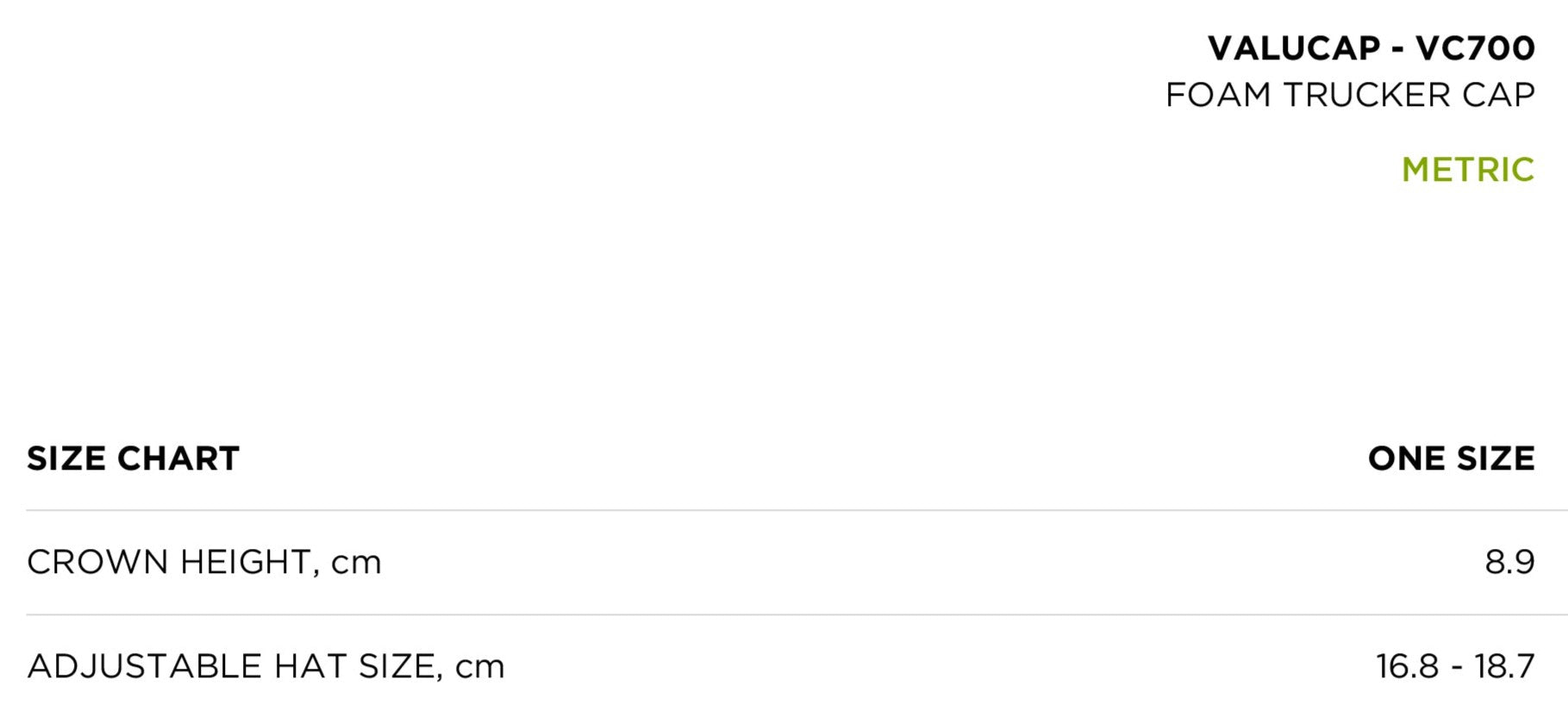 size_chart_metric