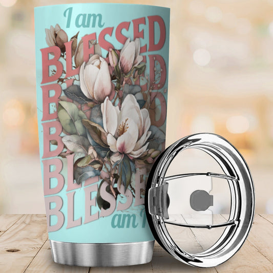 I Am Blessed Am I - 20oz Stainless Steel Tumbler