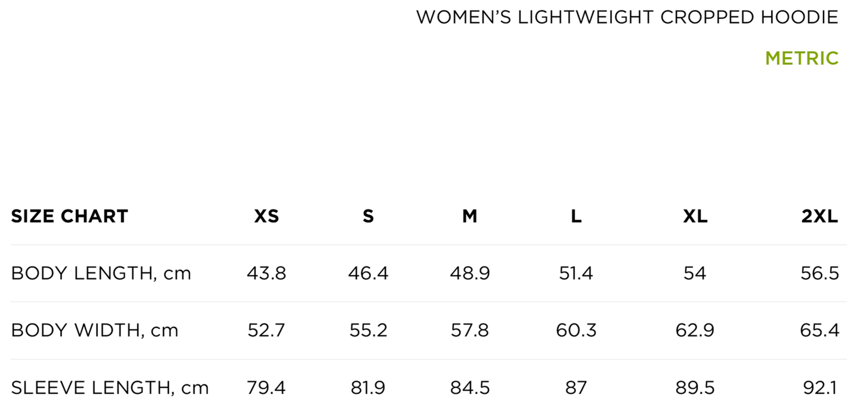 size_chart_metric