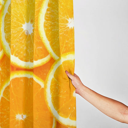 Fruit Shower Curtain Orange 3d Printed Bathroom Shower Curtain