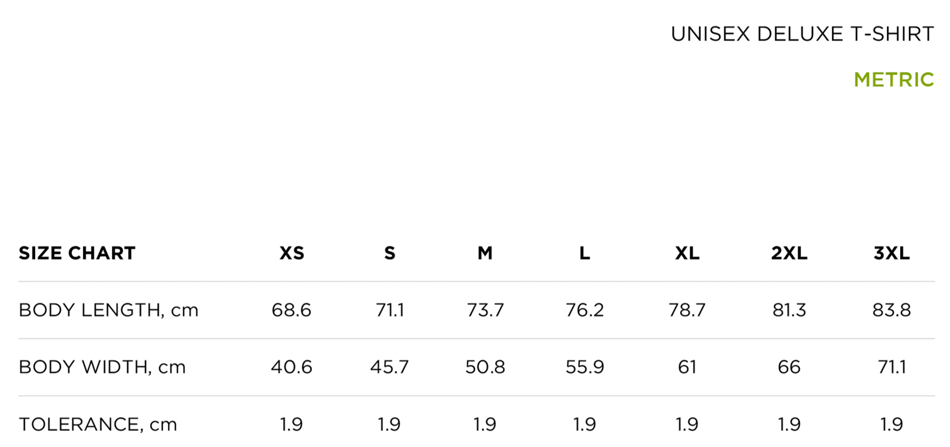 size_chart_metric