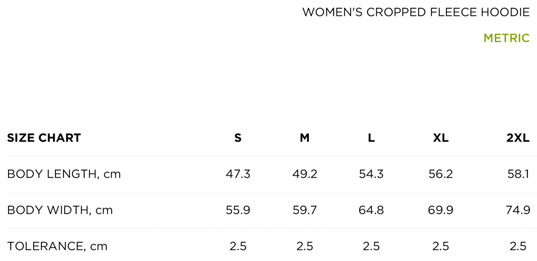 size_chart_metric