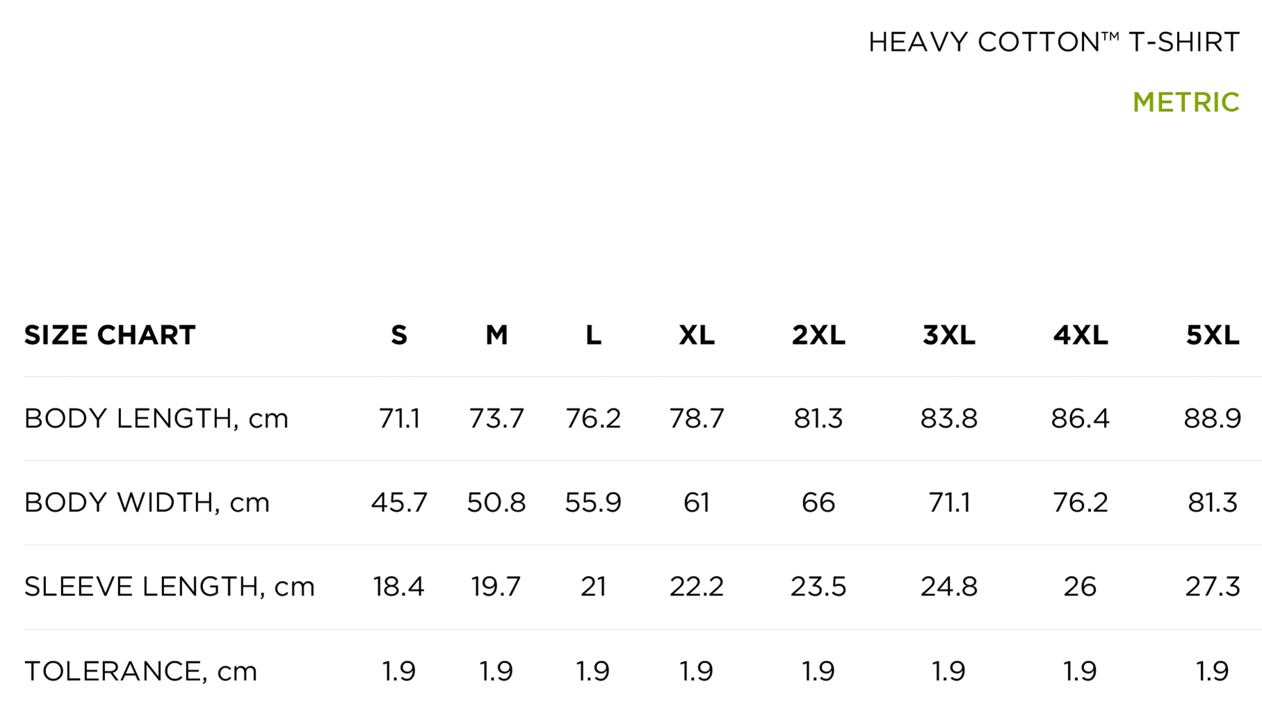 size_chart_metric