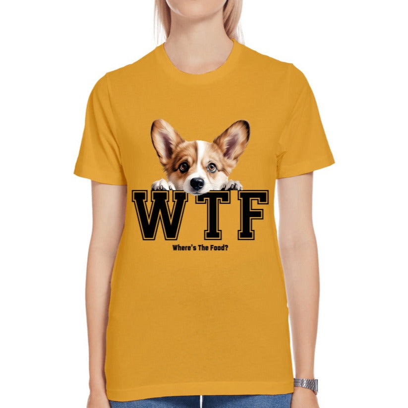 Corgi WFT Where's The Food - Premium Jersey T-shirt