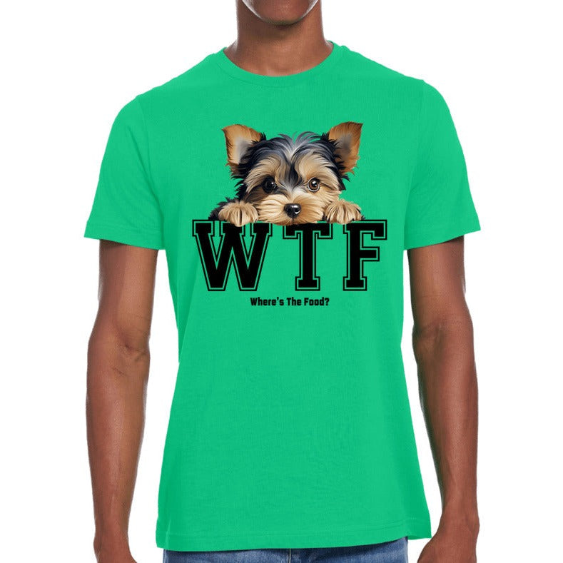 Yorkshire Terrier WTF Where's The Food - Premium Jersey T-Shirt