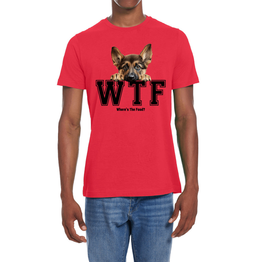 German Shepherd WTF Where's The Food - Premium Jersey T-Shirt