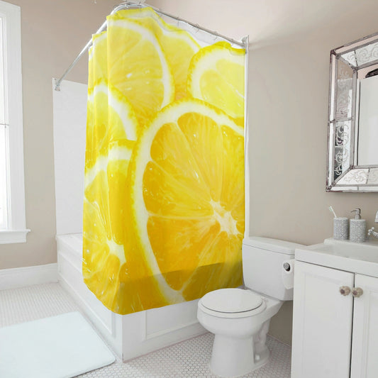 Fruit Shower Curtain Orange Bathroom Shower Curtain